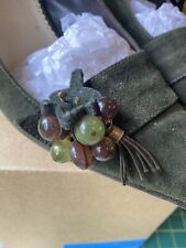 Olive suede court for sale  MILTON KEYNES