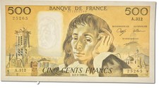 500 francs pascal 1993 sup d'occasion 500 francs pascal 1993 sup d'occasion Lille-