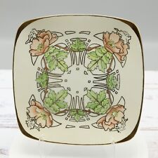 Placa dourada vintage de porcelana estilo Art Deco Art Nouveau - Assinada comprar usado  Enviando para Brazil