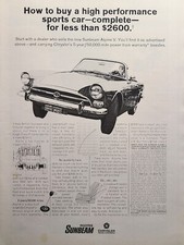 Rootes sunbeam alpine for sale  Wallins Creek