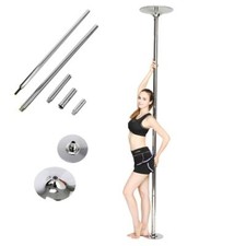 Używany, 45mm Pole Dance Drążek do tańca Taśmy do tańca stołowego Drążek Stal nierdzewna Stabilny pręt na sprzedaż  Wysyłka do Poland