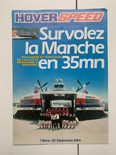 HOVERSPEED Brochure Hovercraft / Aéroglisseurs Horaires et Tarifs 1984 comprar usado  Enviando para Brazil