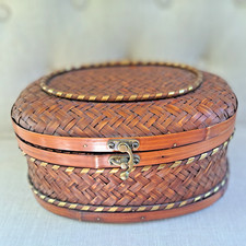 Vtg. oval handwoven for sale  Upper Lake
