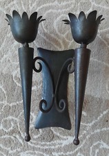 Wandkerzenhalter metall schwar gebraucht kaufen  Gauting