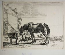 Gravura Dirck Stoop Um 1651 cavalo um cocho com pastor comprar usado  Enviando para Brazil