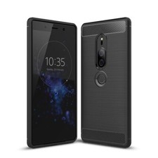Sony Xperia XZ2 Premium Case Carbon Fiber Optik Futerał ochronny Cover Czarny Nowy, używany na sprzedaż  Wysyłka do Poland