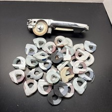 Máquina de escrever vintage DYMO 1960 metal cromado com fita adesiva funciona comprar usado  Enviando para Brazil
