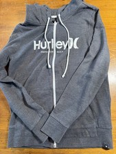 Moletom Hurley Hood masculino XL zíper completo Huntington praia surf skate cinza, usado comprar usado  Enviando para Brazil