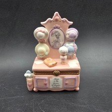 Precious Moments 1998 Enesco caixa de bugigangas rosa penteadeira promessa esperança  comprar usado  Enviando para Brazil