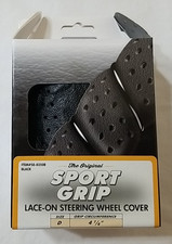 Superior Sport Grip Lace On Steering Wheel Cover Black 58-0350B 14-1/2 - 15-1/2", używany na sprzedaż  Wysyłka do Poland