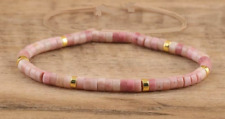 Bracelet perles rhodonite d'occasion  Bordeaux-