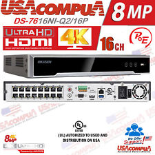 HIKVISION NVR 16CH 16 POE 4K 16 canais H.265 DS-7616NI-Q2/16P ORIGINAL / (OEM) comprar usado  Enviando para Brazil
