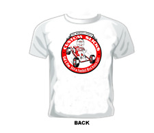 Camiseta Vintage Go Kart/Mini Bike RACE SID & JIM CUSTOM SLICKS AZUSA CALIFORNIA comprar usado  Enviando para Brazil