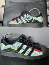 Tênis Adidas Superstar anos 80 Rita Ora feminino Reino Unido 5,5 preto esqueleto gráfico comprar usado  Enviando para Brazil