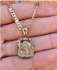 Colar masculino Virgen De Guadalupe 24" folheado a ouro 14K Cadena Oro laminado Hombre comprar usado Colar masculino Virgen De Guadalupe 24" folheado a ouro 14K Cadena Oro laminado Hombre comprar usado  Enviando para Brazil