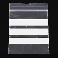 Usado, Sacos de vedação de aderência pequenos WRITE ON PANEL auto-vedável com zíper e trava transparente bolsa poli comprar usado  Enviando para Brazil