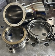 Flange turbo de escape 3" 4 parafusos para tampa de tubo drop up banda V, GT30 GT35 T3 comprar usado  Enviando para Brazil