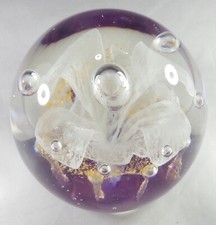 Flower paperweight glass for sale  NOTTINGHAM