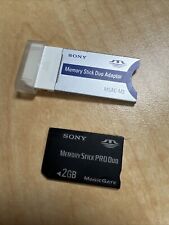Sony Memory Stick Pro Duo Mark 2 Magic Gate adaptador de 2 GB cartão MSX-M2GS MSAC-M2 comprar usado  Enviando para Brazil