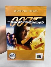 Nintendo 64 N64 007: The World Is Not Enough livreto manual original *Use* comprar usado  Enviando para Brazil