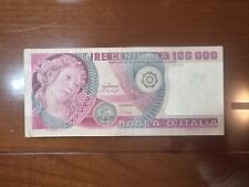 Repubblica lire 100000 usato  Rivoli