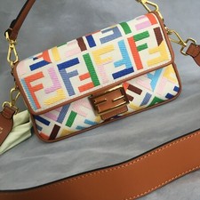 Fendi colorful jacquard fabric women's bag with FF pattern comprar usado  Enviando para Brazil