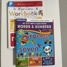 Usado, Prekindergarten + Age 5-7 Wipe-Clean workbooks Scholastic Kidsbooks  comprar usado  Enviando para Brazil