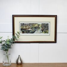 Narrowboat watercolour print for sale  LINCOLN
