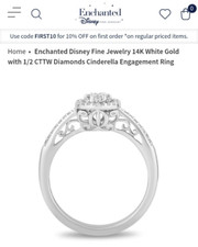 Disney cinderella rings for sale  Mount Vernon