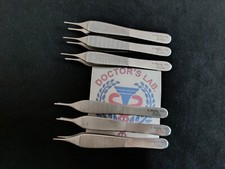 Lote de 6 pinças de tecido V. Mueller NL1411 Adson micro, 1 x 2 dentes, 4,75" comprar usado  Enviando para Brazil