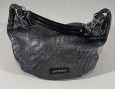 Bolsa de mão Jimmy Choo Solar Hobo prata tecido couro metálico comprar usado Bolsa de mão Jimmy Choo Solar Hobo prata tecido couro metálico comprar usado  Enviando para Brazil