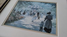 Framed print merry for sale  HOLYWELL