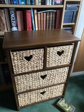 wicker chest drawers for sale  KEIGHLEY