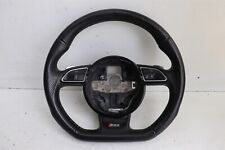 Volante Audi RS5 B8 8T 2013 fundo plano couro preto 8T0419091G J240 comprar usado  Enviando para Brazil