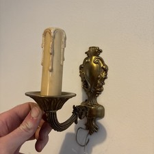 Pair brass wall for sale  LEEDS