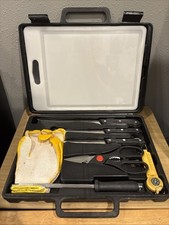Kit de limpeza de peixes Gone Fishing 8 peças conjunto de ferramentas caixa de tábua de corte caixa aberta novo comprar usado  Enviando para Brazil
