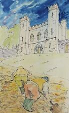 Original watercolour gardeners for sale  WIRRAL