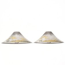Usado, Agitadores japoneses de prata esterlina 950 ouro S P sal pimenta arte japonesa Mt Fuji com caixa comprar usado  Enviando para Brazil