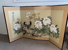Vintage asian silkscreen for sale  Aumsville