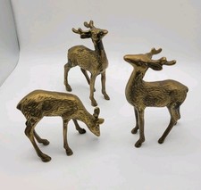 Vtg brass deer for sale  Lavonia