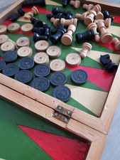 Alte spielesammlung backgammon gebraucht kaufen  Leipzig