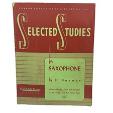 Vintage Anos 1960 Estudos Selecionados H Voxman Saxofone Etudes Arpejos Livro de Música comprar usado  Enviando para Brazil