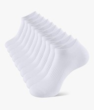 Usado, 10 pares de meias esportivas masculinas respiráveis de algodão rico no tornozelo tamanho 6-8 comprar usado  Enviando para Brazil