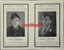 Sterbebild wwii brüder gebraucht kaufen  Gottmadingen