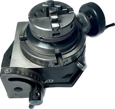 Mesa rotativa inclinável 3"" e 4" IN com mandril de torno autocentrante 4 mandíbulas 50 e 65 mm comprar usado  Enviando para Brazil