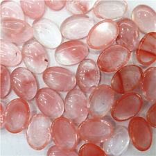Cabochão oval 15 peças 14x10x5mm quartzo cereja vermelho QQ190 comprar usado  Enviando para Brazil