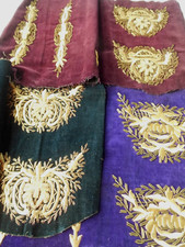 Vintage goldfaden bestickt gebraucht kaufen  Versand nach Germany