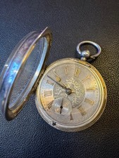 RELÓGIO DE BOLSO VINTAGE PRATA ESTERLINA COM MARCAS INGLESAS - Peças/Reparo comprar usado  Enviando para Brazil