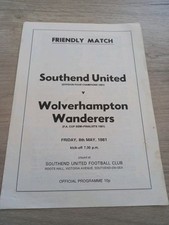 Friendly southend united for sale  KIDDERMINSTER