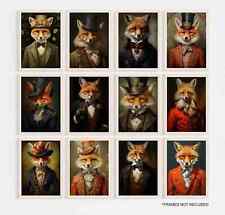 Fox art poster for sale  LEICESTER